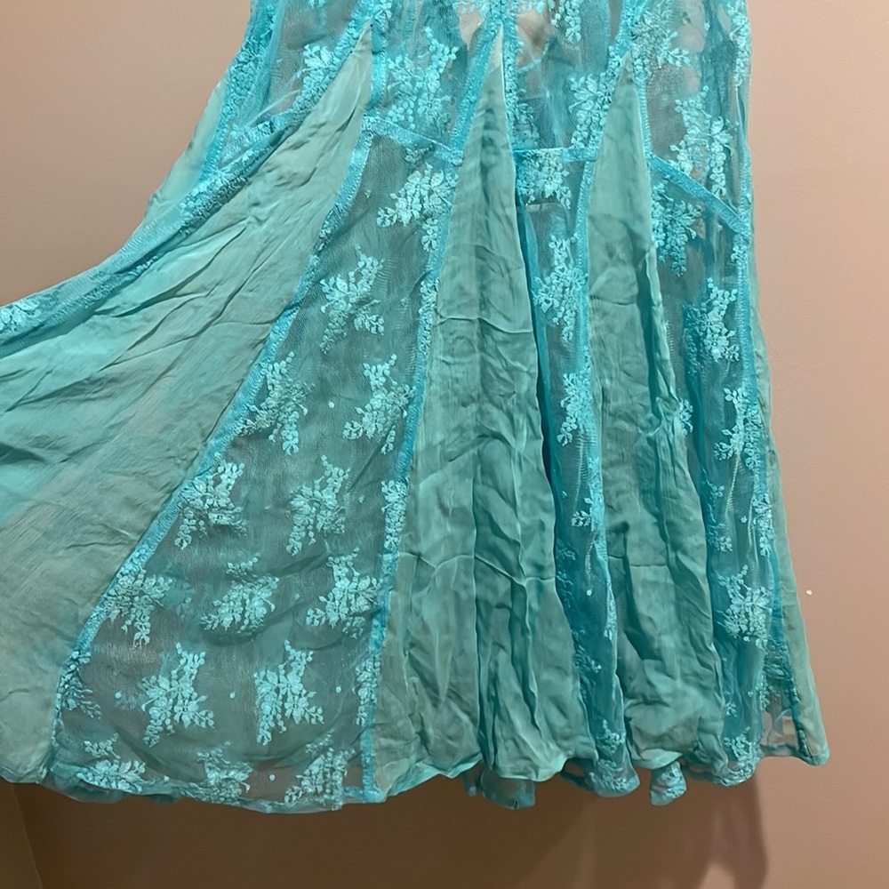 Free People Intimately Turquoise Slip - Picture 3 of 9
